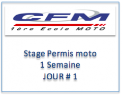 Stage CFM 33 - Permis moto accéléré 5 jours permis A2 A1.Jour 1