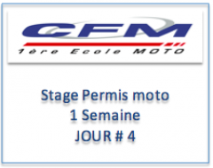 Stage CFM 33 - Permis moto accéléré 5 jours permis A2 A1.Jour 4